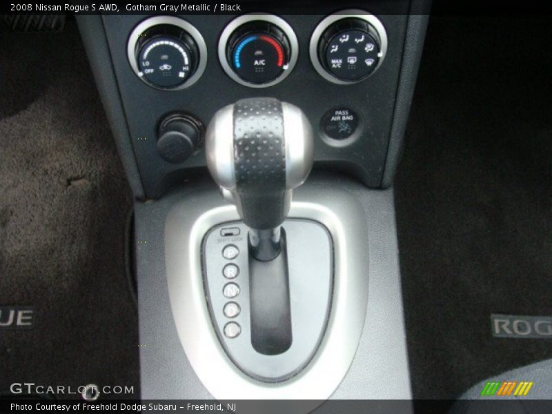 Gotham Gray Metallic / Black 2008 Nissan Rogue S AWD