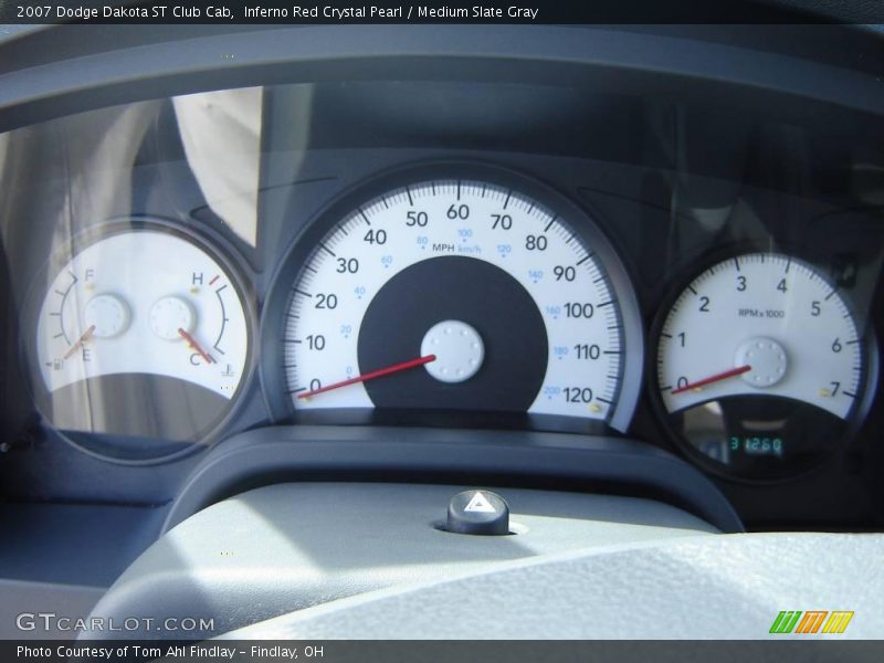 Inferno Red Crystal Pearl / Medium Slate Gray 2007 Dodge Dakota ST Club Cab