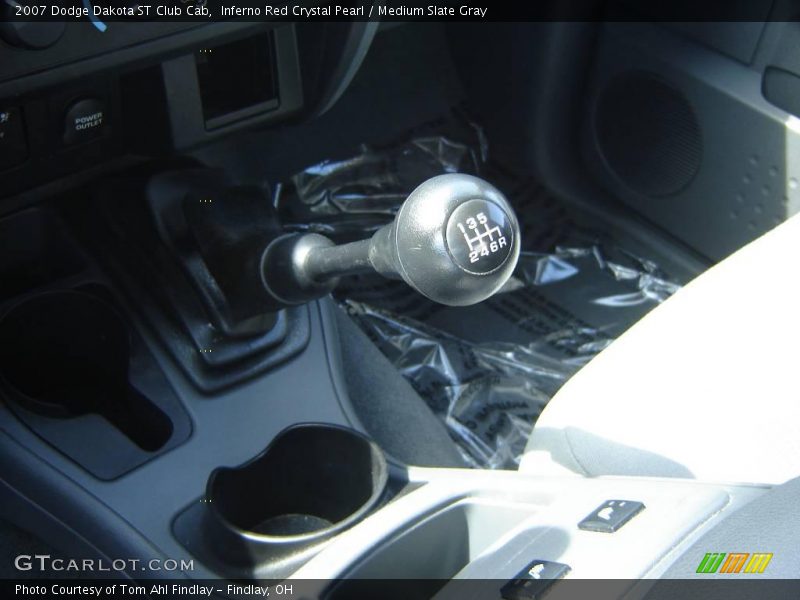 Inferno Red Crystal Pearl / Medium Slate Gray 2007 Dodge Dakota ST Club Cab