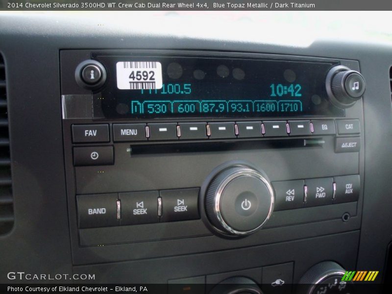 Audio System of 2014 Silverado 3500HD WT Crew Cab Dual Rear Wheel 4x4