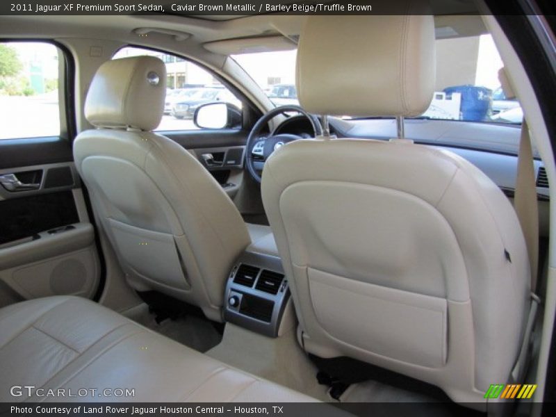 Caviar Brown Metallic / Barley Beige/Truffle Brown 2011 Jaguar XF Premium Sport Sedan