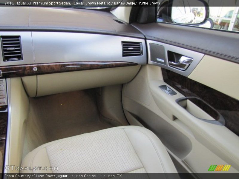 Caviar Brown Metallic / Barley Beige/Truffle Brown 2011 Jaguar XF Premium Sport Sedan
