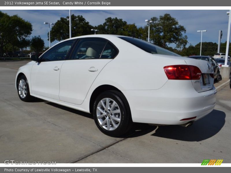 Candy White / Cornsilk Beige 2012 Volkswagen Jetta SE Sedan