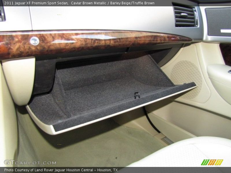 Caviar Brown Metallic / Barley Beige/Truffle Brown 2011 Jaguar XF Premium Sport Sedan