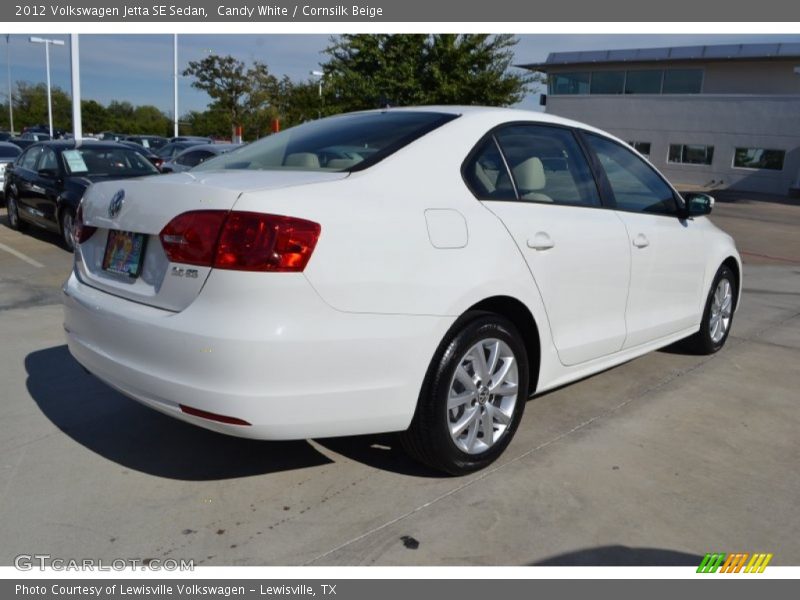 Candy White / Cornsilk Beige 2012 Volkswagen Jetta SE Sedan