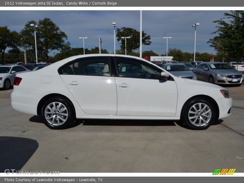 Candy White / Cornsilk Beige 2012 Volkswagen Jetta SE Sedan