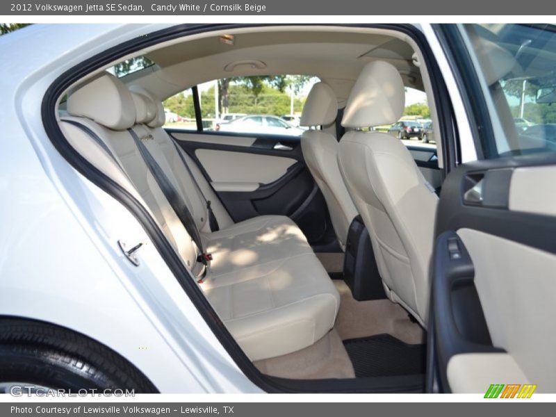 Candy White / Cornsilk Beige 2012 Volkswagen Jetta SE Sedan