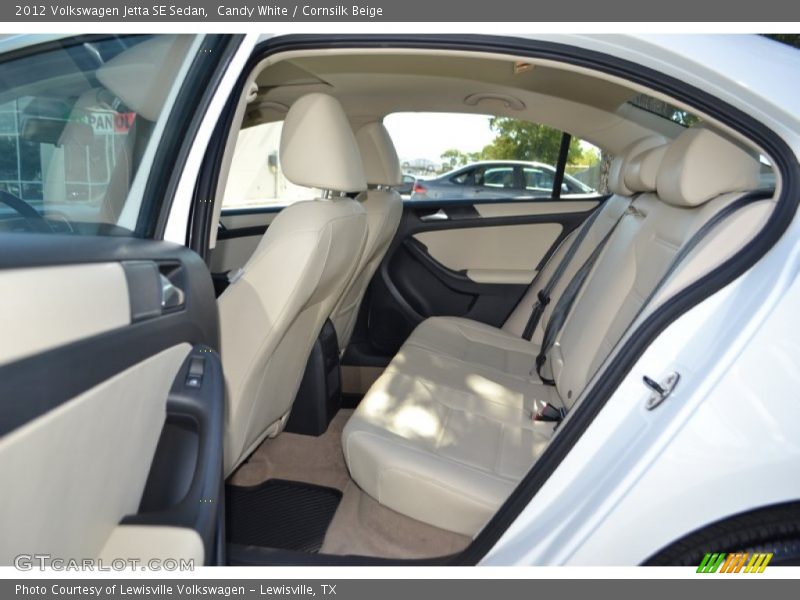 Candy White / Cornsilk Beige 2012 Volkswagen Jetta SE Sedan