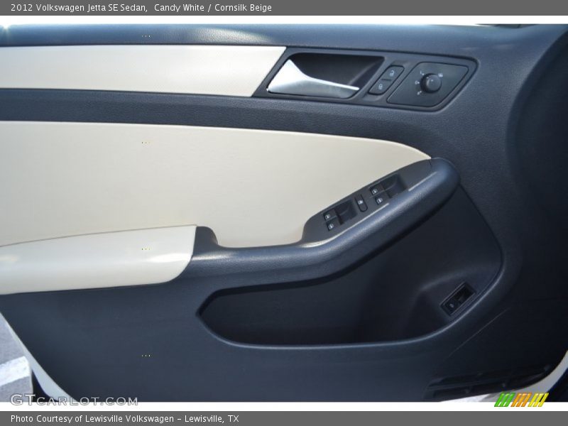Candy White / Cornsilk Beige 2012 Volkswagen Jetta SE Sedan