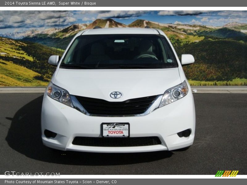 Super White / Bisque 2014 Toyota Sienna LE AWD