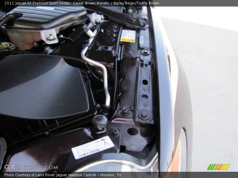 Caviar Brown Metallic / Barley Beige/Truffle Brown 2011 Jaguar XF Premium Sport Sedan