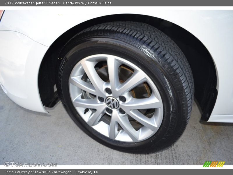 Candy White / Cornsilk Beige 2012 Volkswagen Jetta SE Sedan
