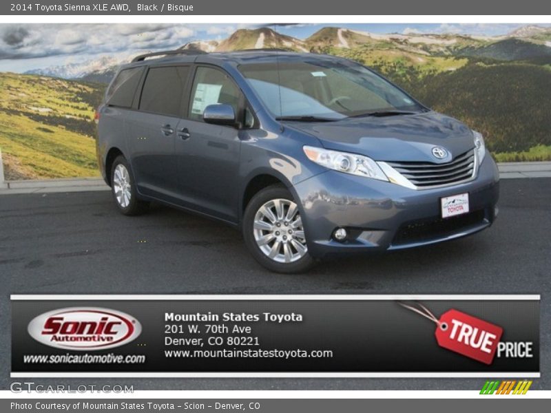 Black / Bisque 2014 Toyota Sienna XLE AWD