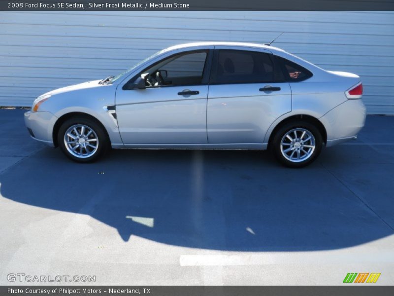 Silver Frost Metallic / Medium Stone 2008 Ford Focus SE Sedan