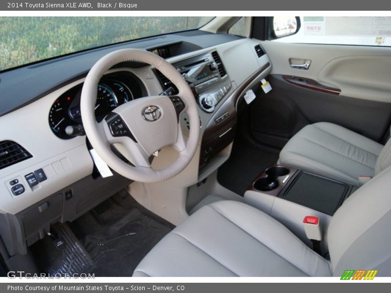 Black / Bisque 2014 Toyota Sienna XLE AWD