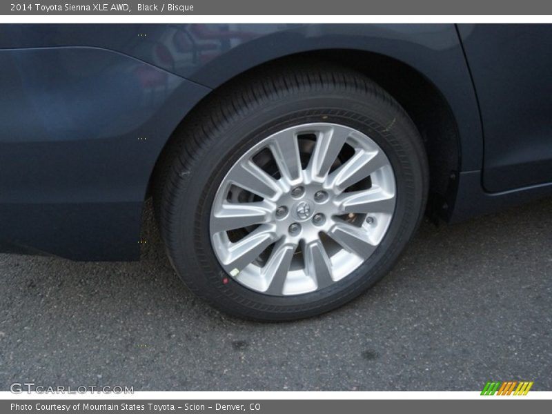 Black / Bisque 2014 Toyota Sienna XLE AWD
