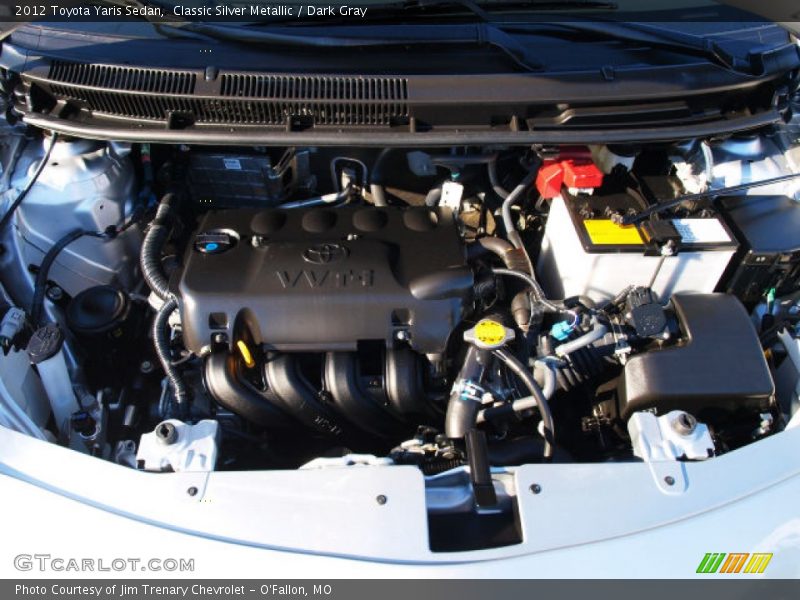 Classic Silver Metallic / Dark Gray 2012 Toyota Yaris Sedan