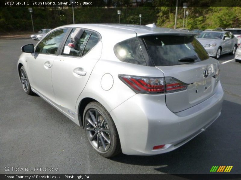 Silver Lining / Black 2013 Lexus CT 200h Hybrid