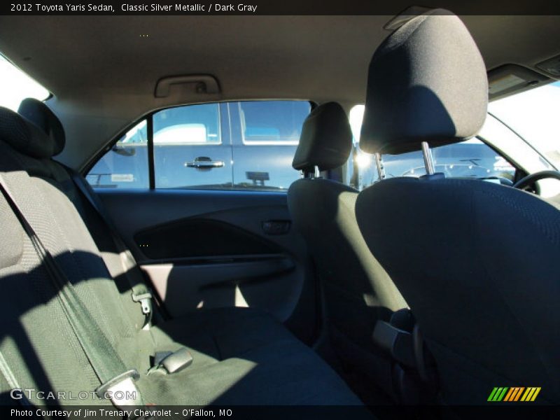 Classic Silver Metallic / Dark Gray 2012 Toyota Yaris Sedan