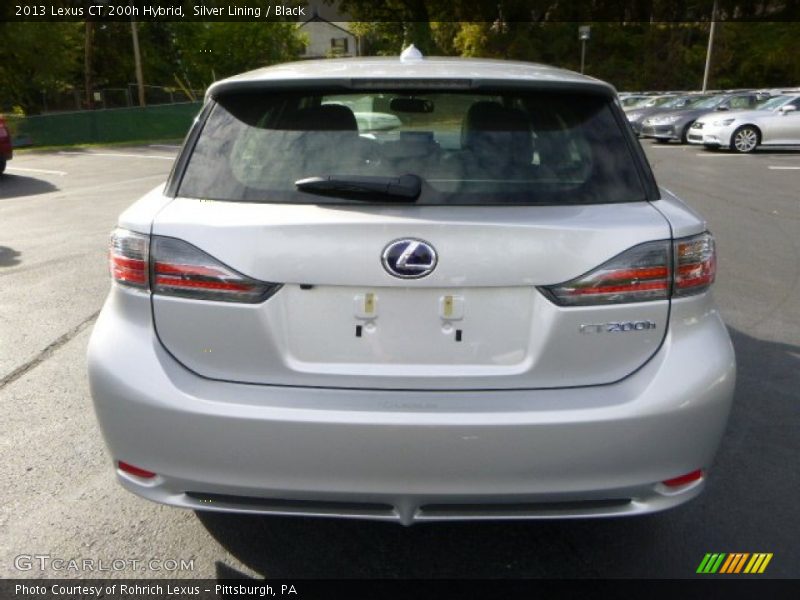 Silver Lining / Black 2013 Lexus CT 200h Hybrid