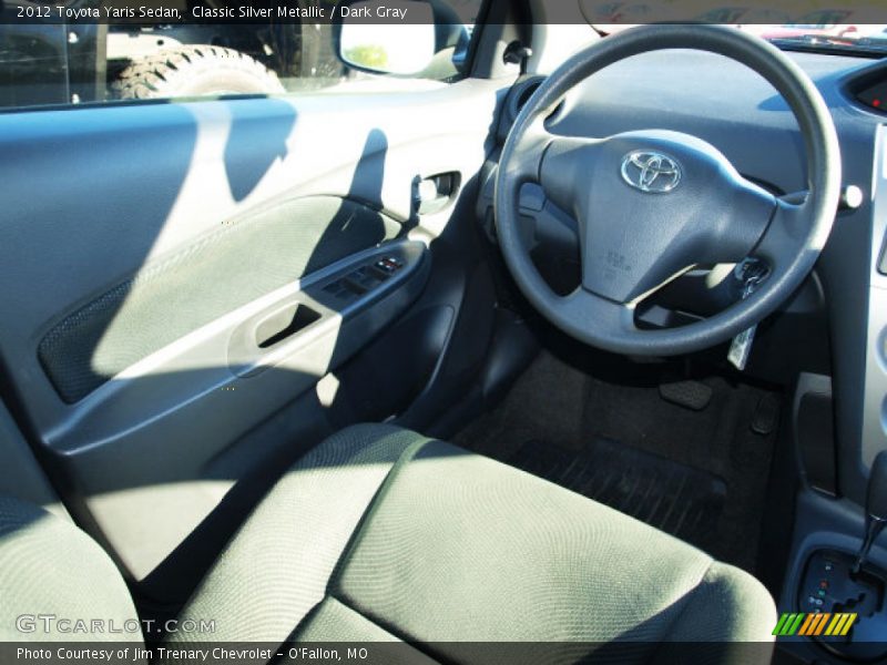 Classic Silver Metallic / Dark Gray 2012 Toyota Yaris Sedan