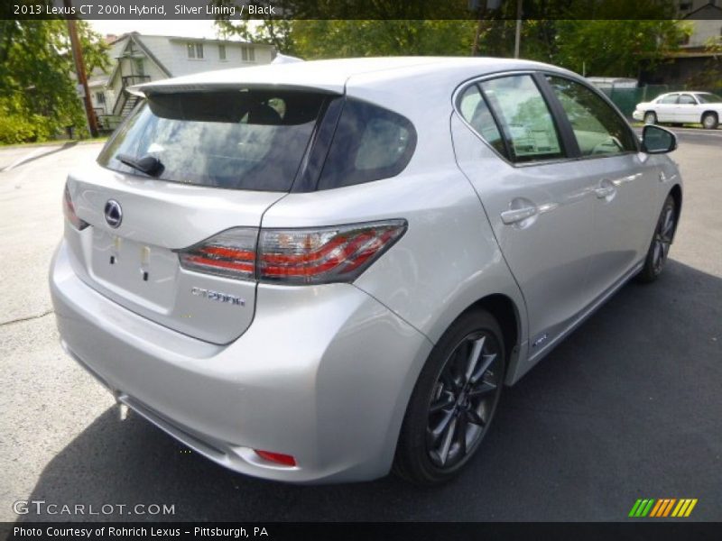 Silver Lining / Black 2013 Lexus CT 200h Hybrid