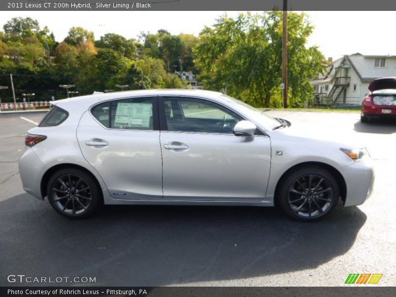 Silver Lining / Black 2013 Lexus CT 200h Hybrid