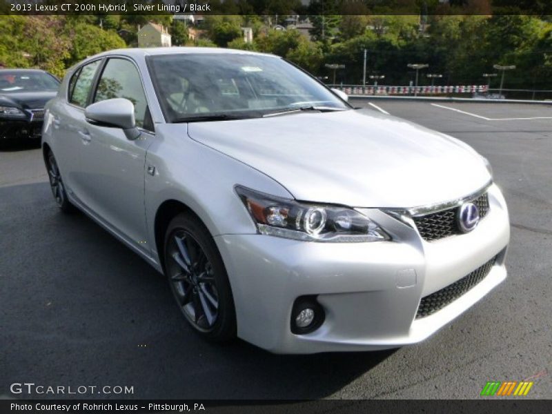 Silver Lining / Black 2013 Lexus CT 200h Hybrid
