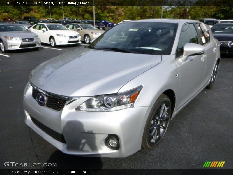 Silver Lining / Black 2013 Lexus CT 200h Hybrid