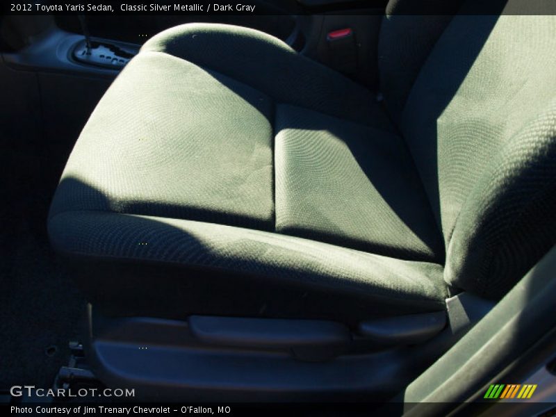 Classic Silver Metallic / Dark Gray 2012 Toyota Yaris Sedan