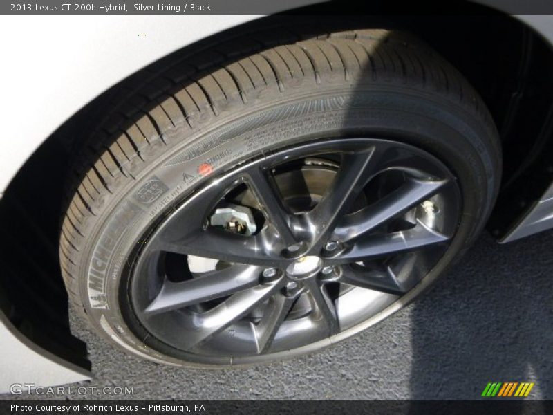 Silver Lining / Black 2013 Lexus CT 200h Hybrid