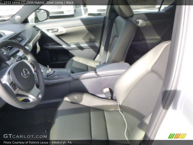 Silver Lining / Black 2013 Lexus CT 200h Hybrid