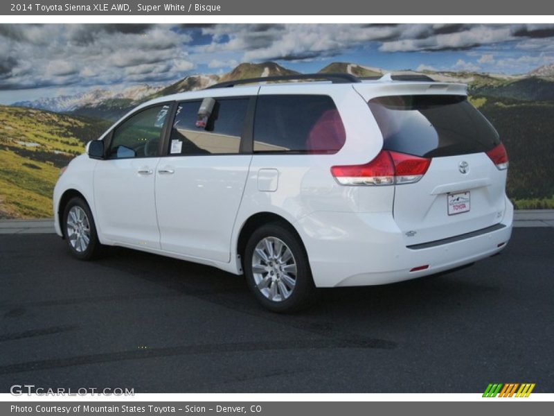 Super White / Bisque 2014 Toyota Sienna XLE AWD