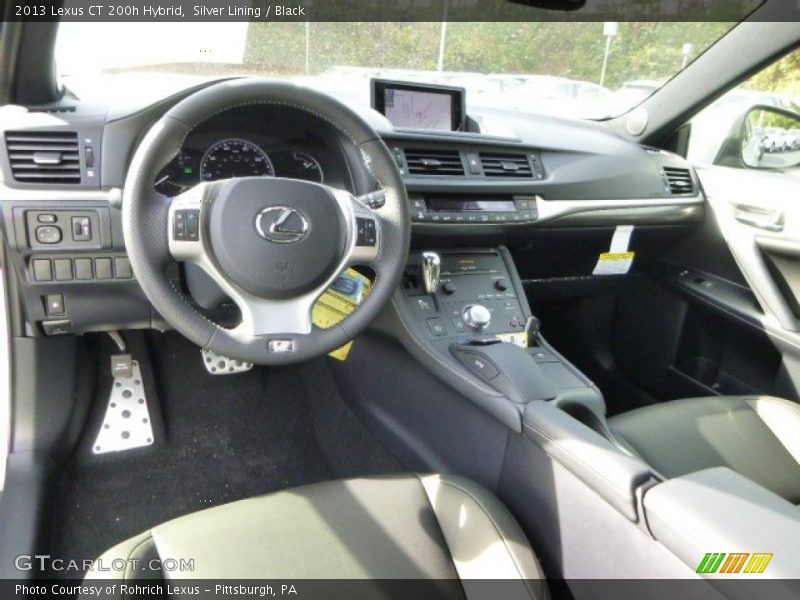 Silver Lining / Black 2013 Lexus CT 200h Hybrid