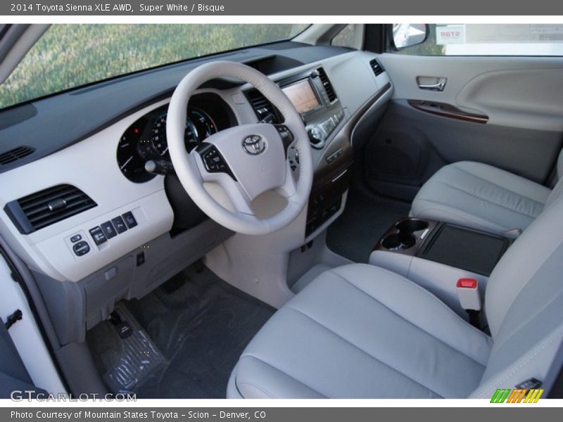 Super White / Bisque 2014 Toyota Sienna XLE AWD