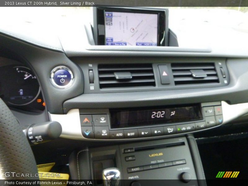 Silver Lining / Black 2013 Lexus CT 200h Hybrid