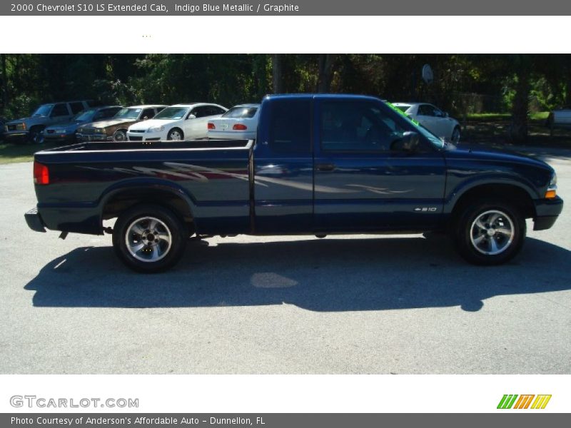 Indigo Blue Metallic / Graphite 2000 Chevrolet S10 LS Extended Cab