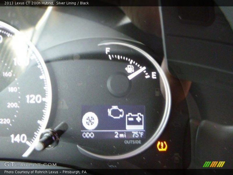 Silver Lining / Black 2013 Lexus CT 200h Hybrid
