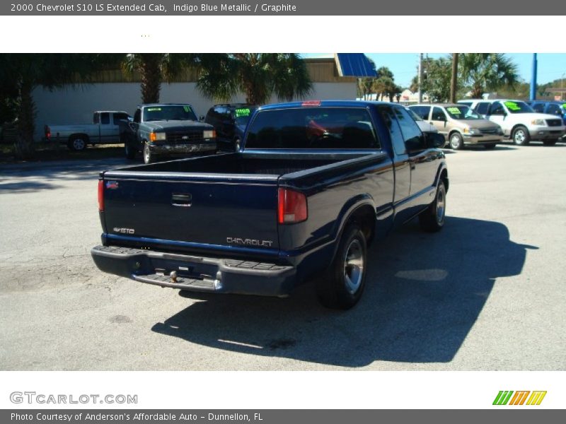 Indigo Blue Metallic / Graphite 2000 Chevrolet S10 LS Extended Cab