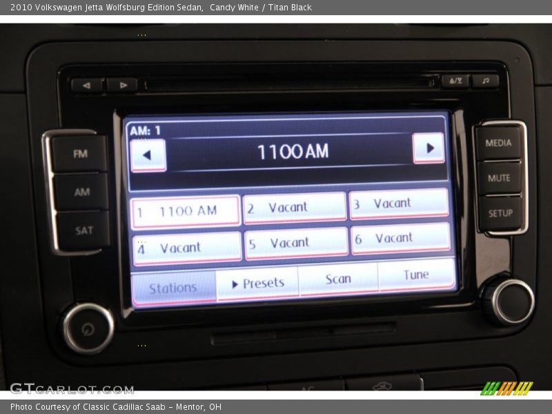 Candy White / Titan Black 2010 Volkswagen Jetta Wolfsburg Edition Sedan