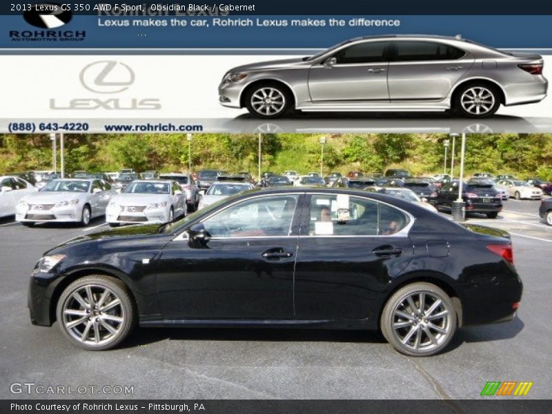 Obsidian Black / Cabernet 2013 Lexus GS 350 AWD F Sport