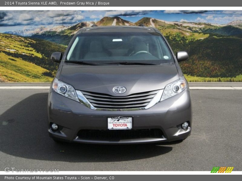 Predawn Gray Mica / Bisque 2014 Toyota Sienna XLE AWD