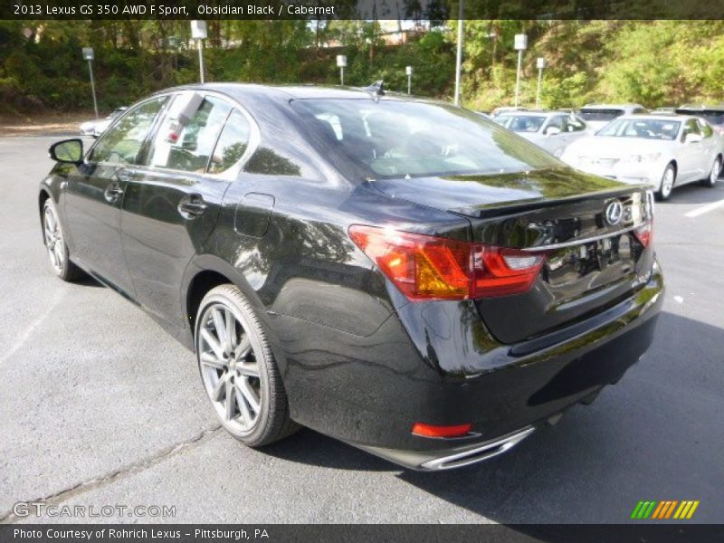 Obsidian Black / Cabernet 2013 Lexus GS 350 AWD F Sport