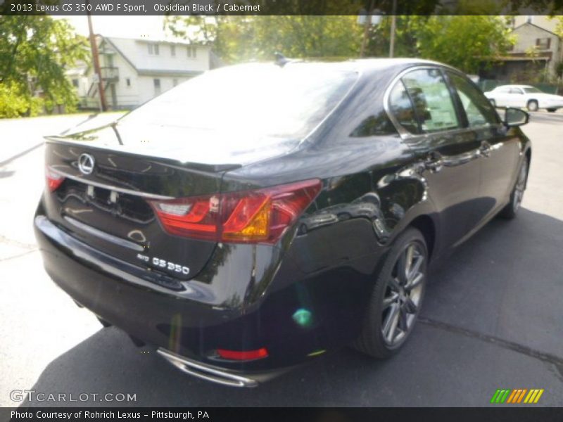 Obsidian Black / Cabernet 2013 Lexus GS 350 AWD F Sport