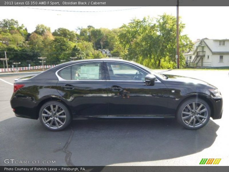 Obsidian Black / Cabernet 2013 Lexus GS 350 AWD F Sport