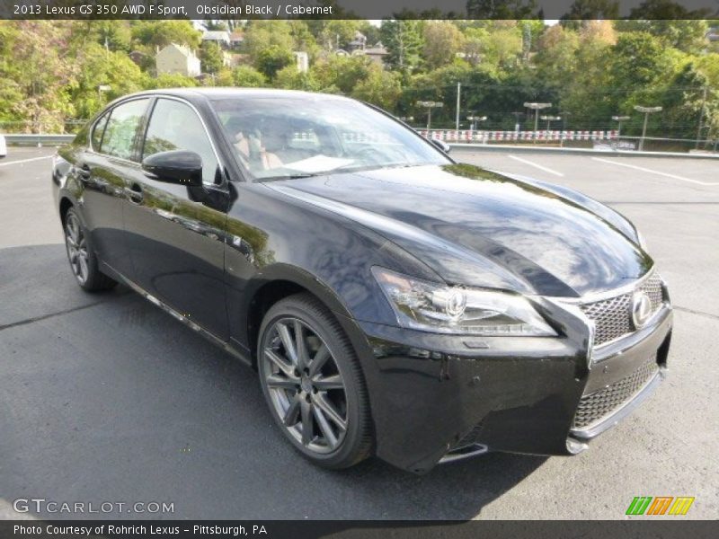 Obsidian Black / Cabernet 2013 Lexus GS 350 AWD F Sport