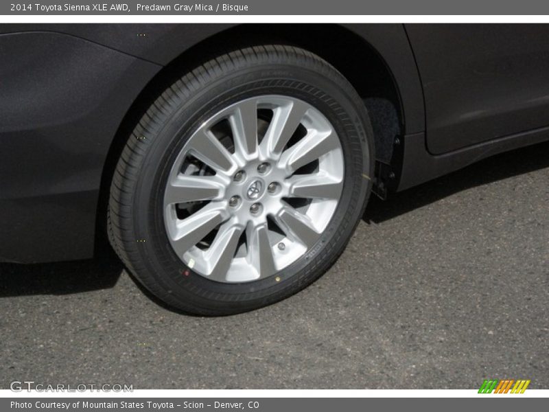 Predawn Gray Mica / Bisque 2014 Toyota Sienna XLE AWD
