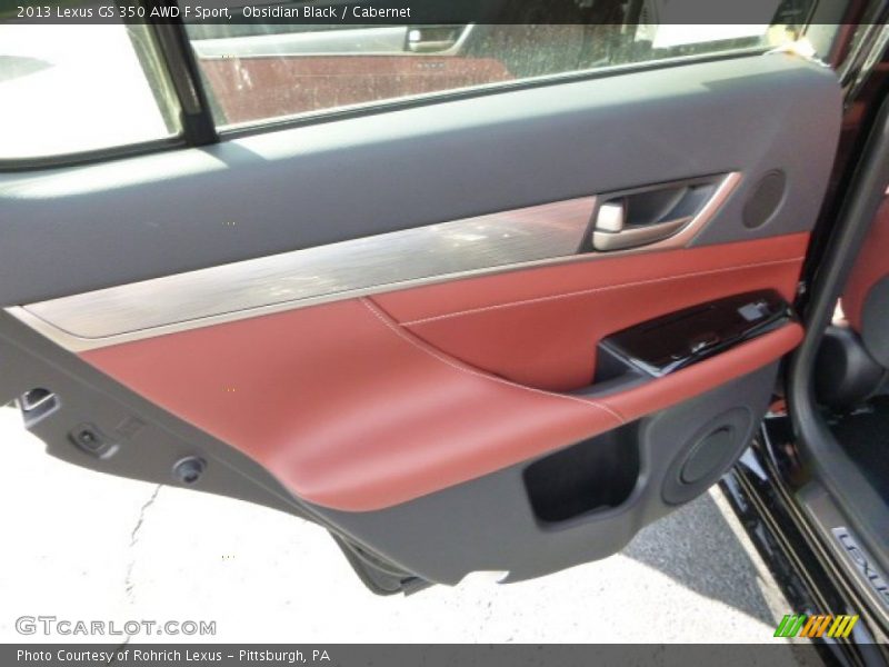 Obsidian Black / Cabernet 2013 Lexus GS 350 AWD F Sport