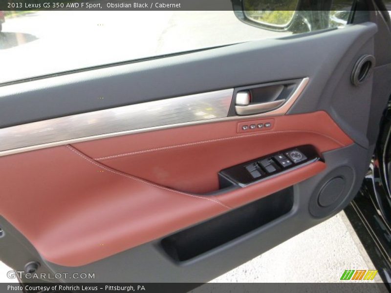 Obsidian Black / Cabernet 2013 Lexus GS 350 AWD F Sport