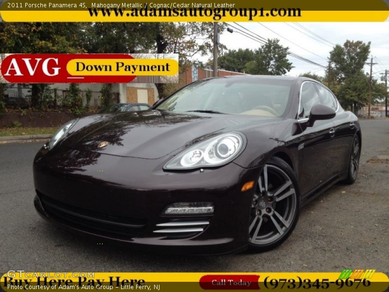 Mahogany Metallic / Cognac/Cedar Natural Leather 2011 Porsche Panamera 4S